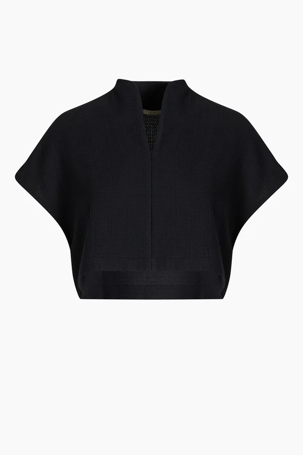 Siyah Crop Tshırt