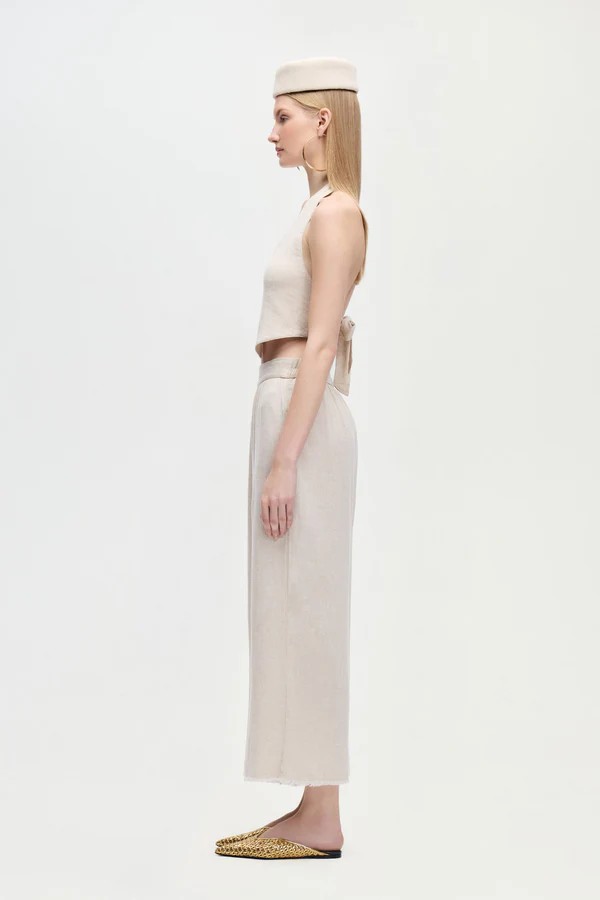 Keten Naturel Pantolon