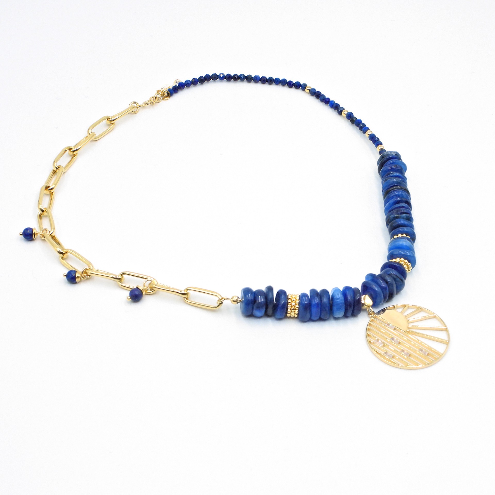 Lifechain Kolye Lacivert Gold