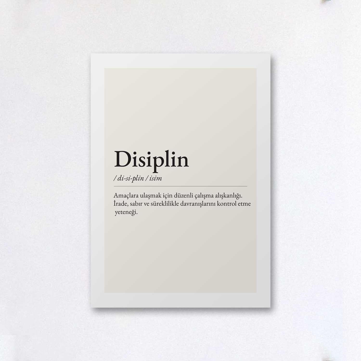 Tipografi Poster - Disiplin
