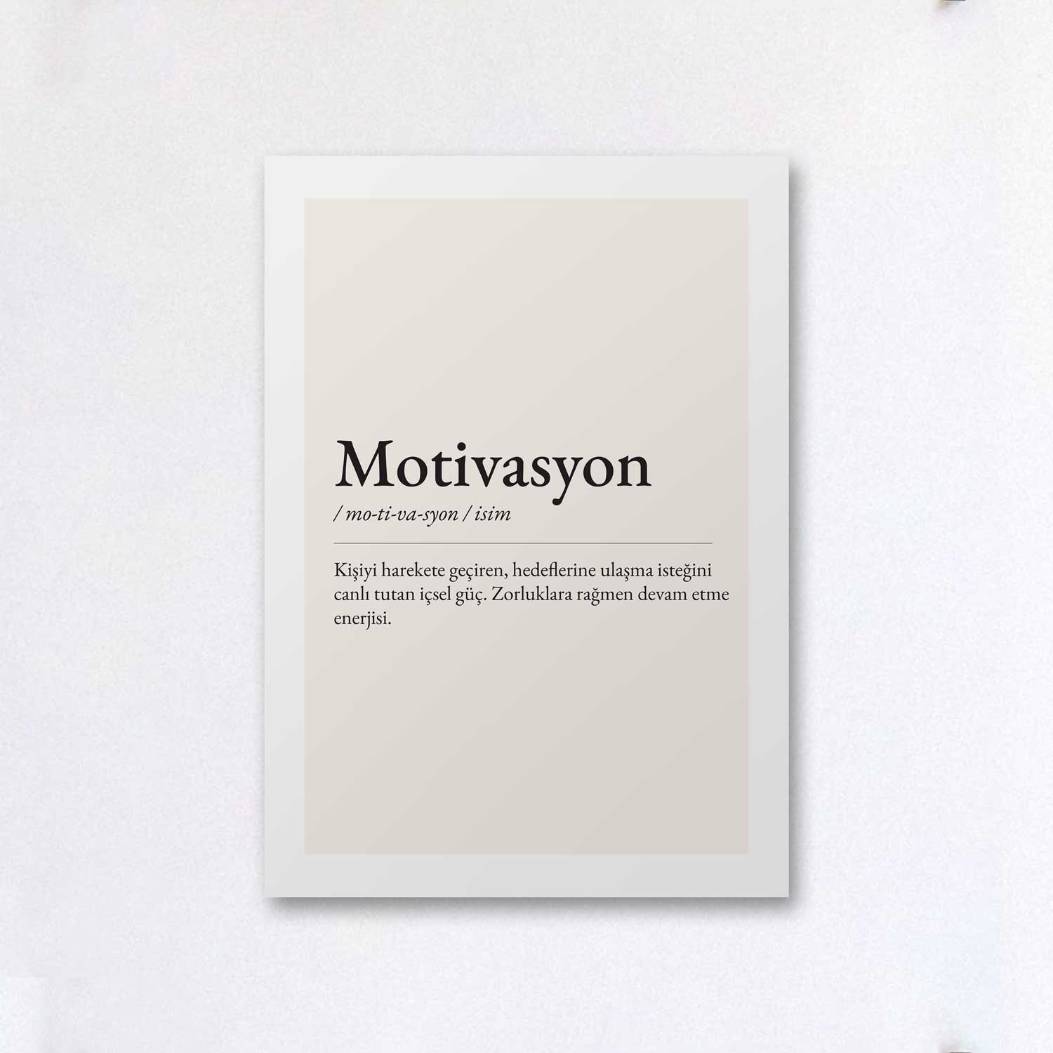 Tipografi Poster - Motivasyon