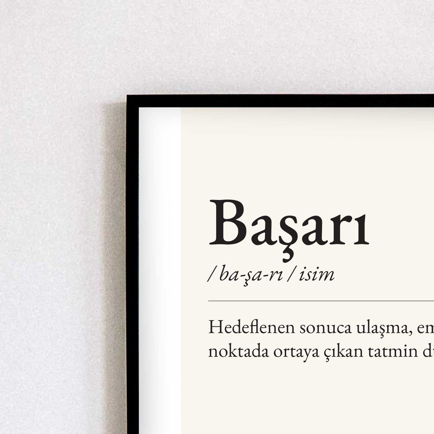 Tipografi Poster - Başarı