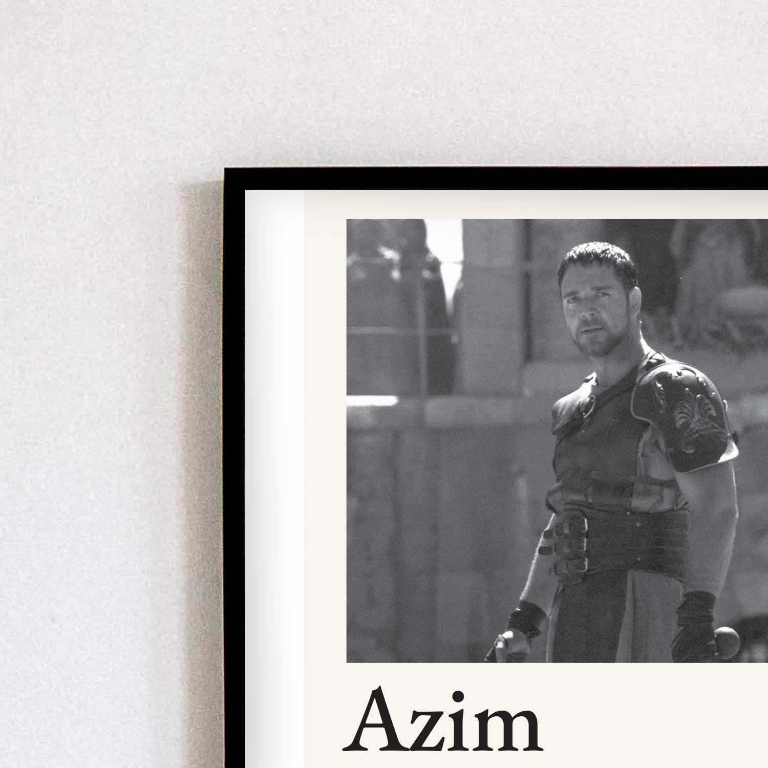 Tipografi Poster - Azim - Fotoğraflı
