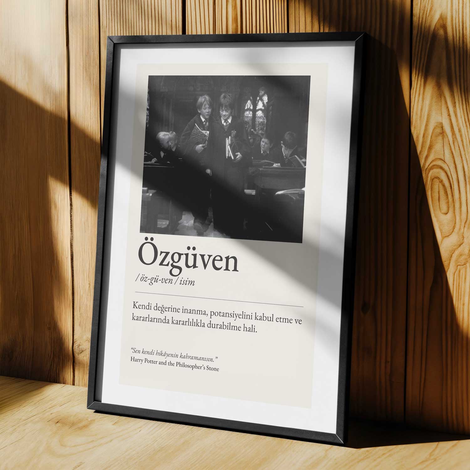 Tipografi Poster - Özgüven - Fotoğraflı