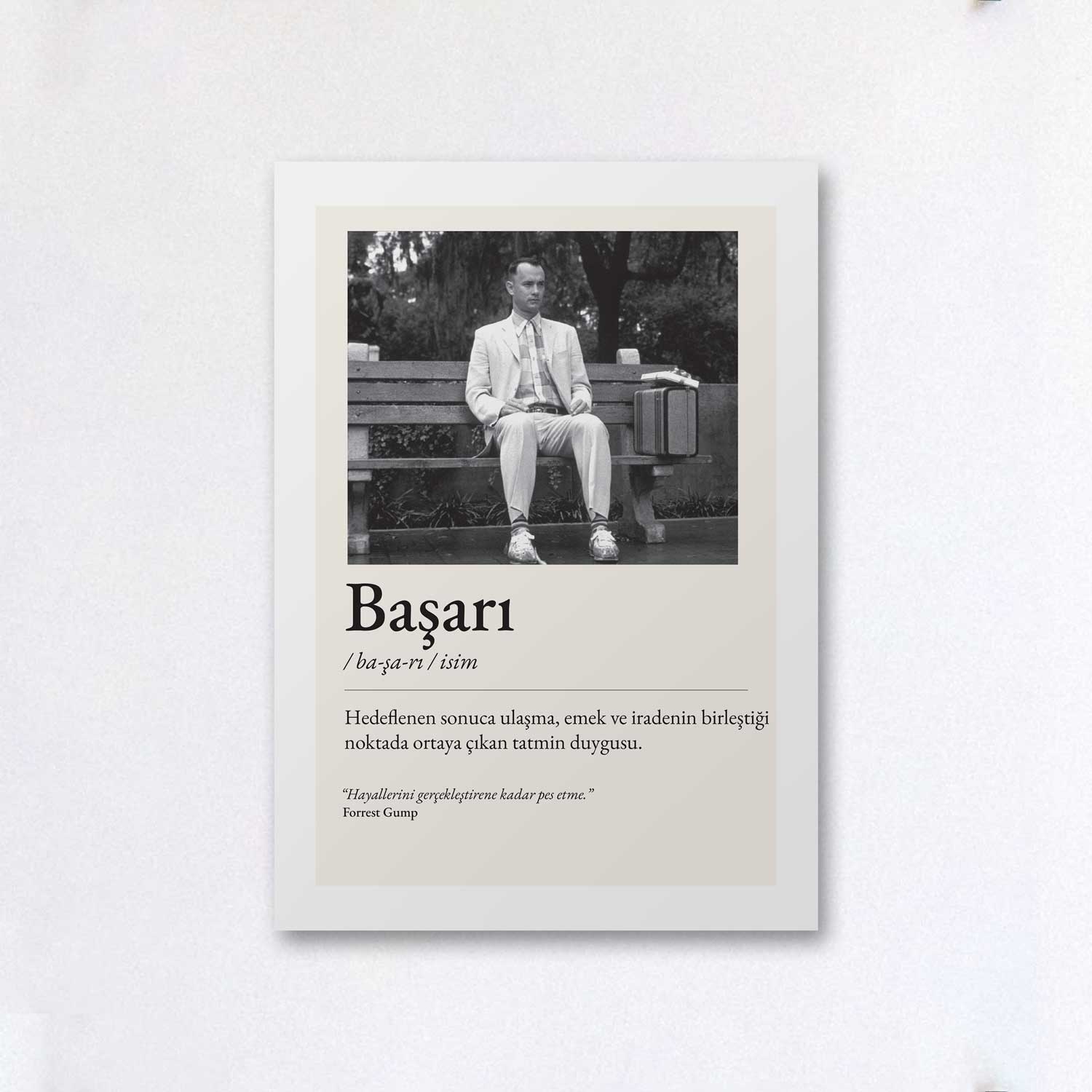 Tipografi Poster - Başarı - Fotoğraflı