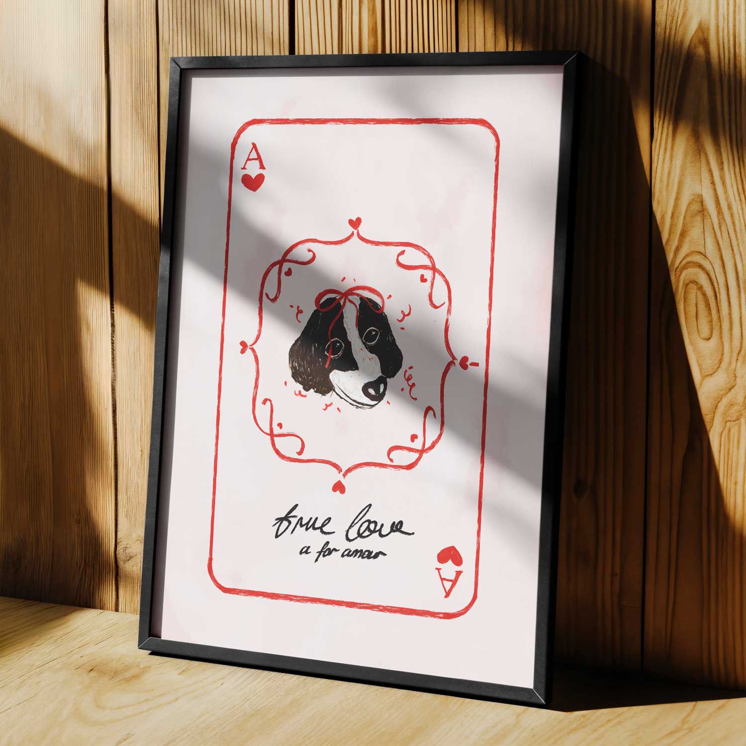 Köpek Poster – True Love Koleksiyon Kart Tasarımı