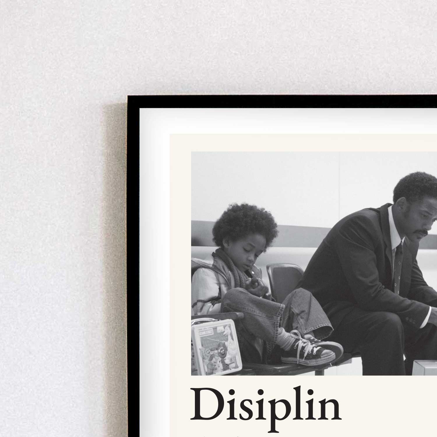 Tipografi Poster - Disiplin - Fotoğraflı