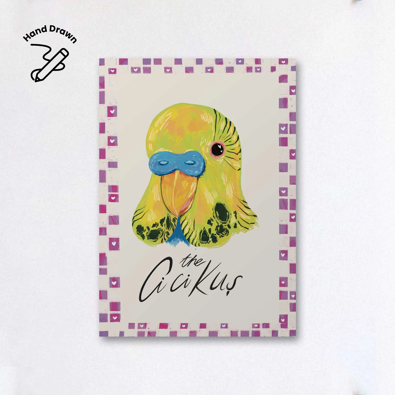 Cici Kuş Poster – Sevimli Hayvan Duvar Dekoru