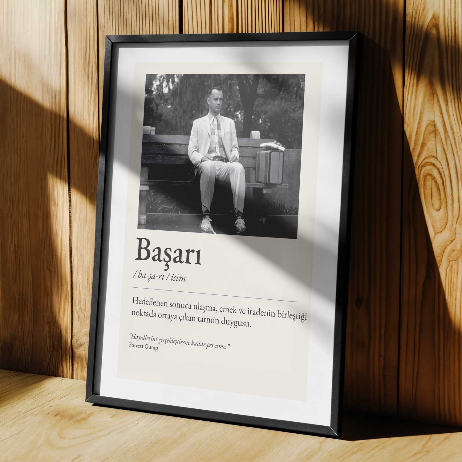 Tipografi Poster - Başarı - Fotoğraflı