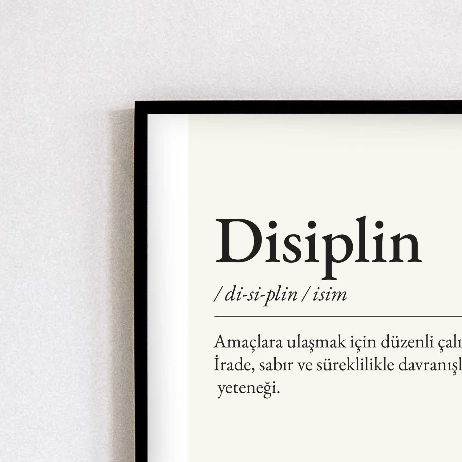 Tipografi Poster - Disiplin