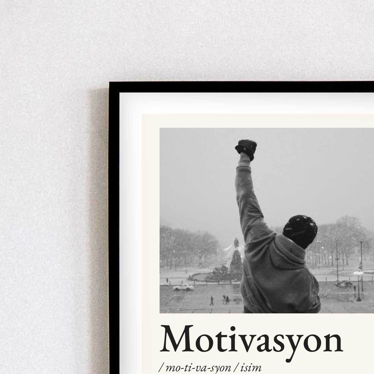 Tipografi Poster - Motivasyon - Fotoğraflı