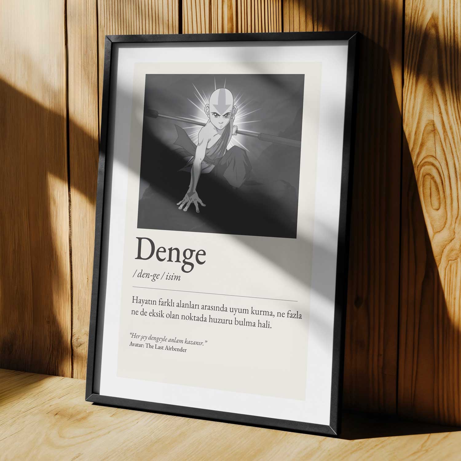 Tipografi Poster - Denge - Fotoğraflı