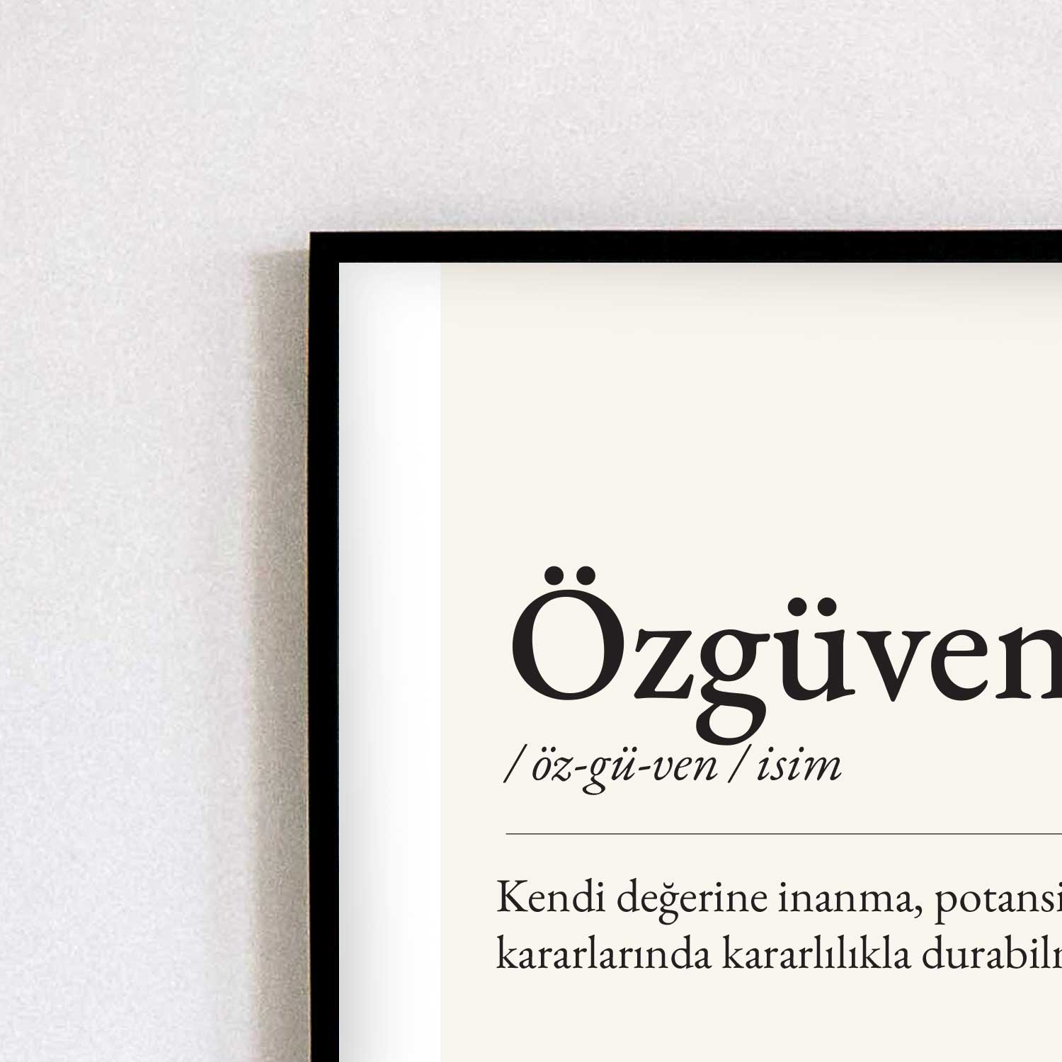 Tipografi Poster - Özgüven