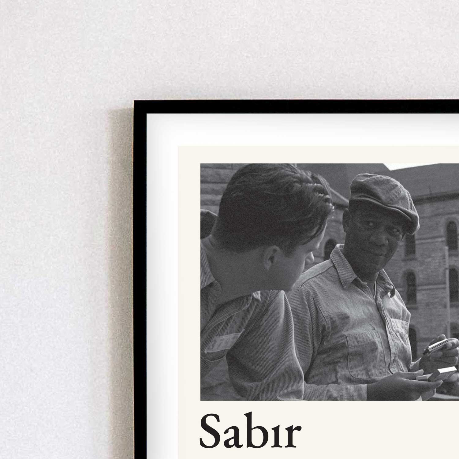 Tipografi Poster - Sabır - Fotoğraflı