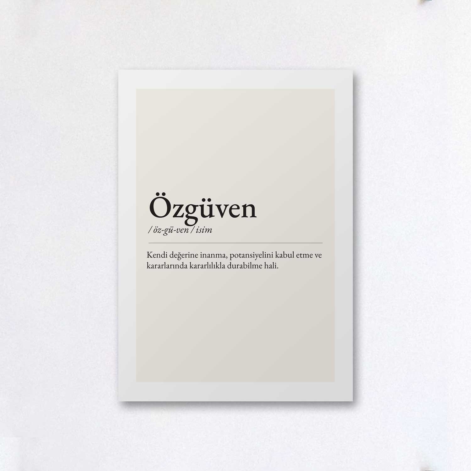Tipografi Poster - Özgüven