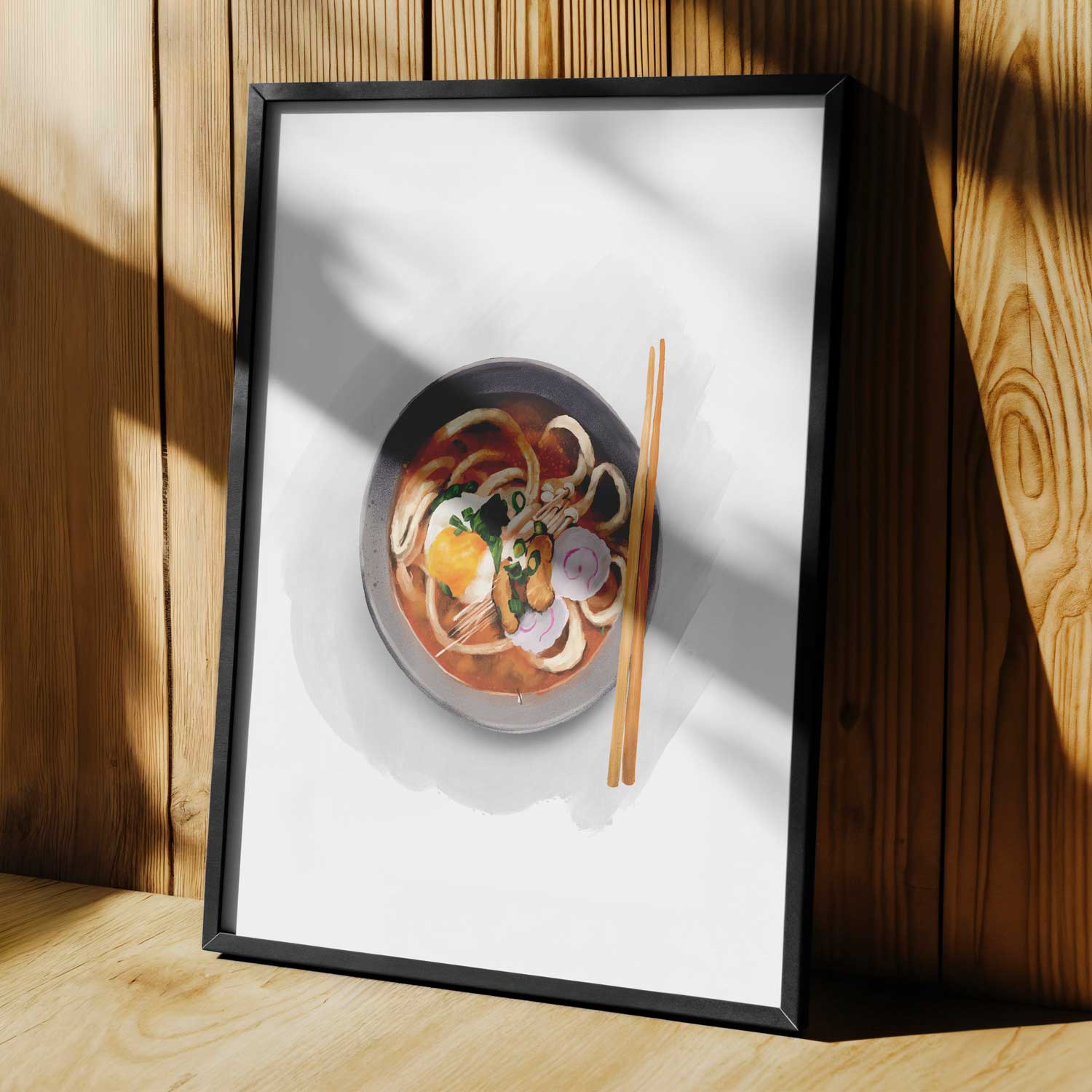 Ramen Poster – Modern Mutfak Temalı Dekoratif Duvar Sanatı