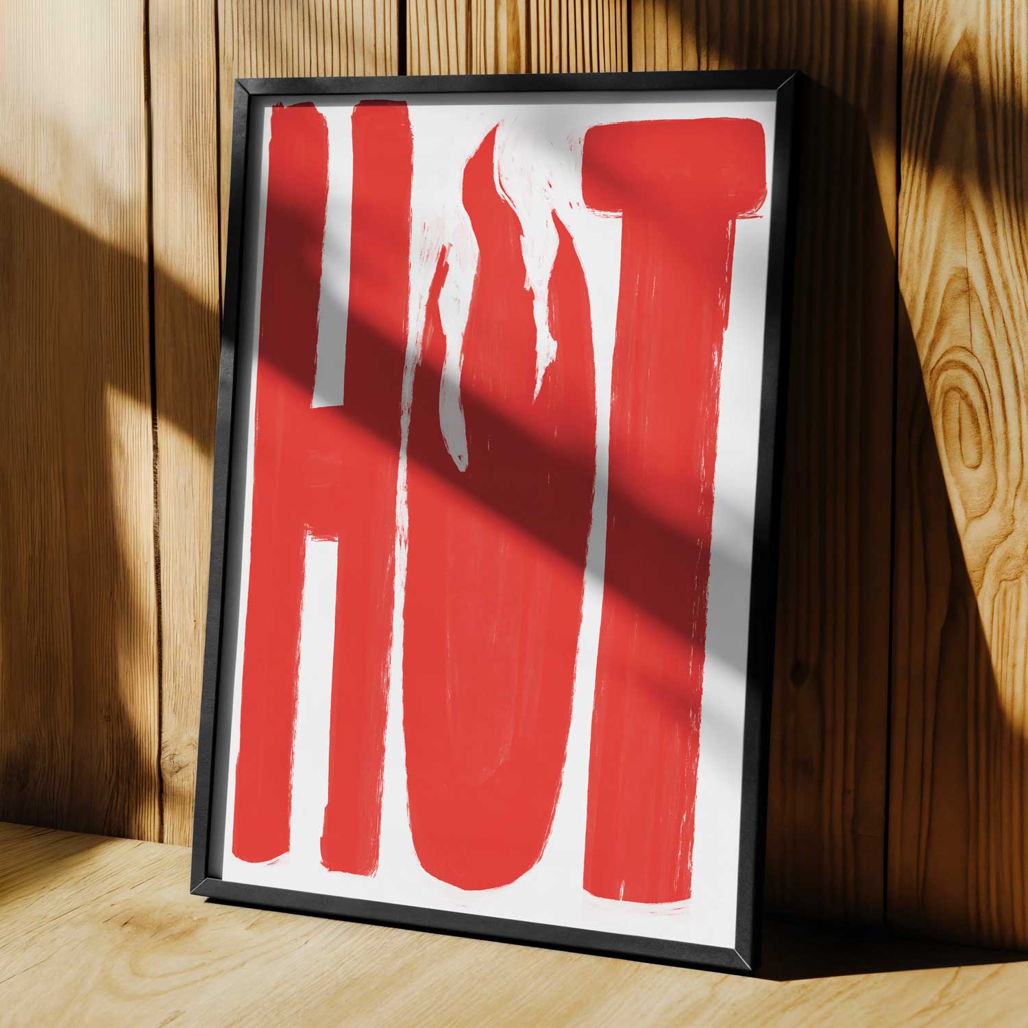 Hot Poster – Modern Tipografi ve Sanatsal Duvar Dekoru