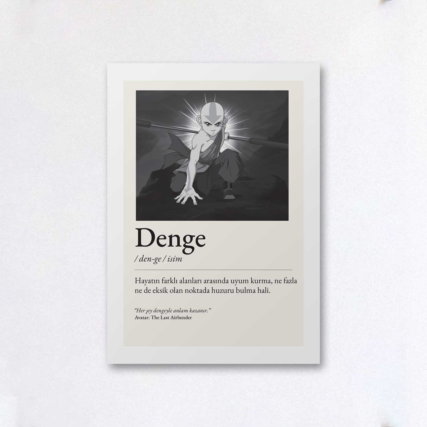 Tipografi Poster - Denge - Fotoğraflı