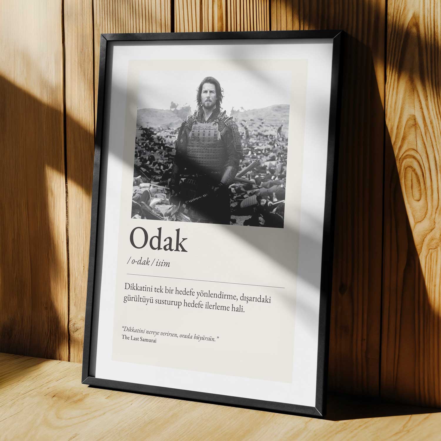 Tipografi Poster - Odak - Fotoğraflı