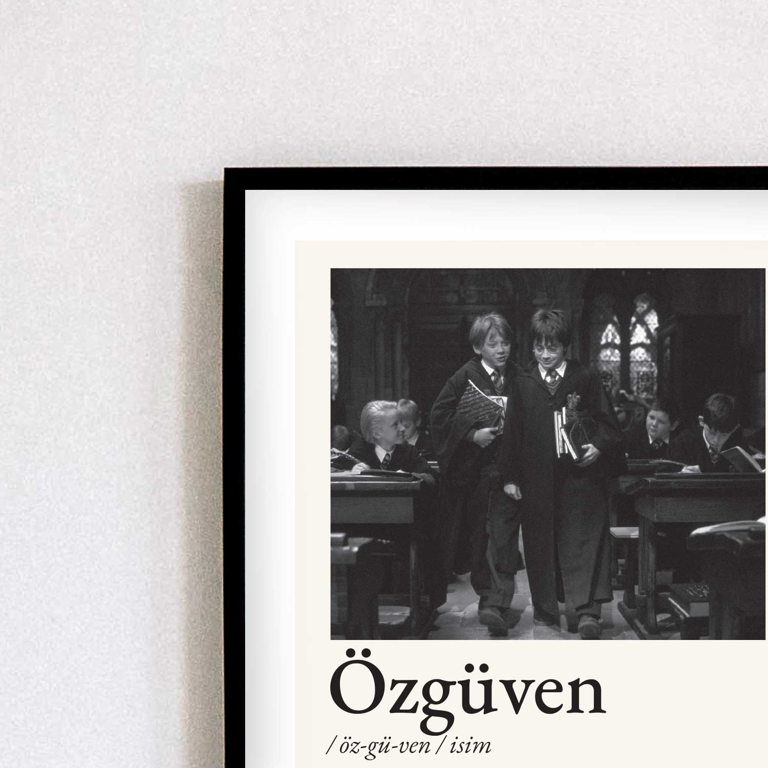 Tipografi Poster - Özgüven - Fotoğraflı