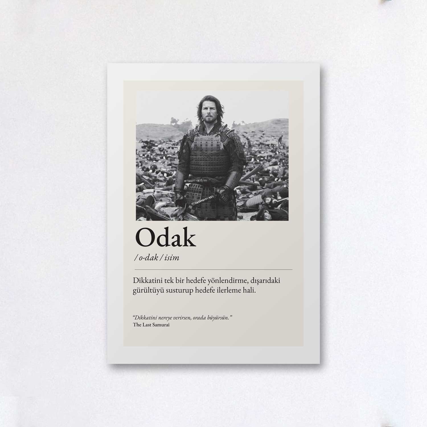 Tipografi Poster - Odak - Fotoğraflı