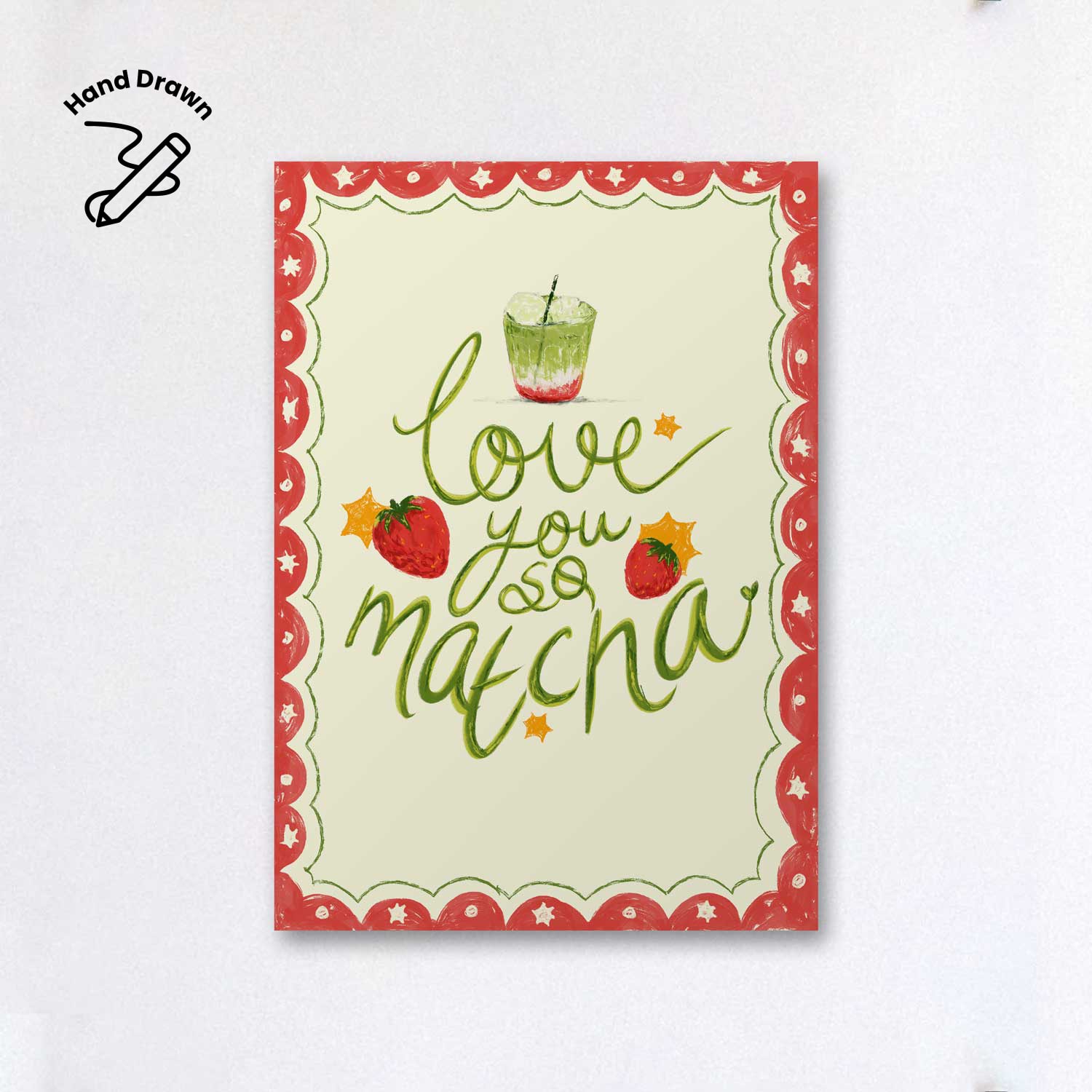 Perfect Matcha Poster – Eğlenceli Tipografi Duvar Dekoru