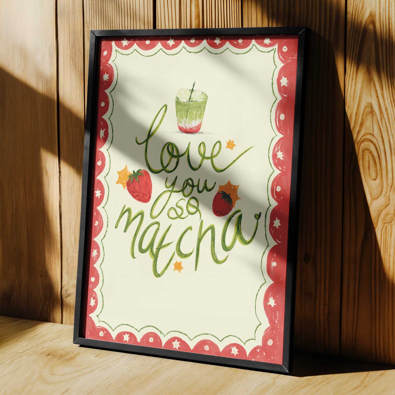 Perfect Matcha Poster – Eğlenceli Tipografi Duvar Dekoru