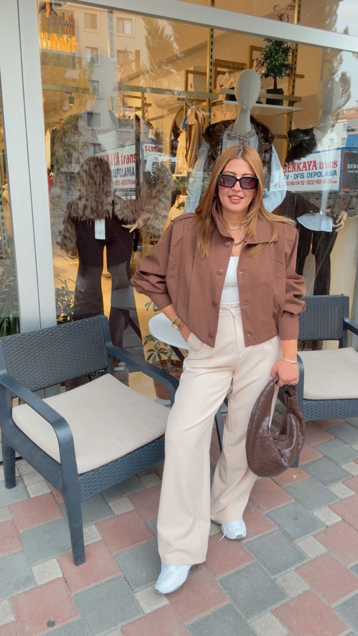 Bomber Ceket - Kahve