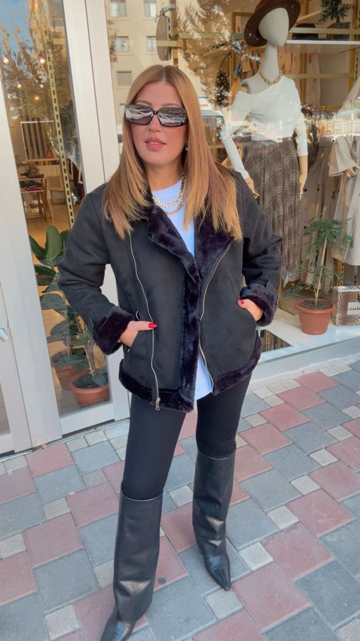 İçi Kürklü Süet Ceket