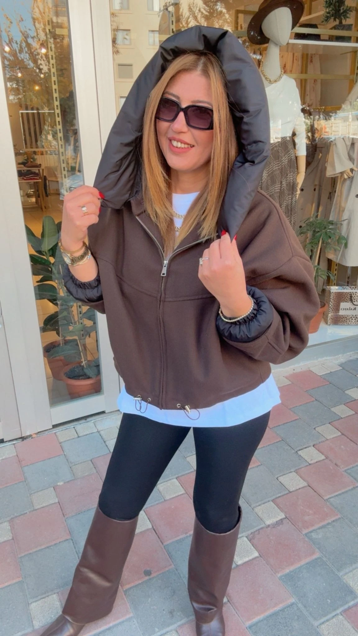 Kaşe Kapüşonlu Mont