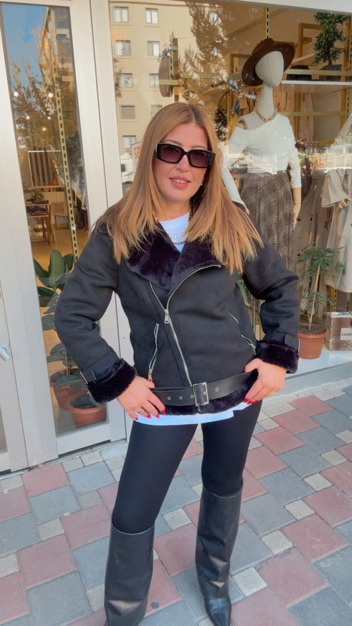 İçi Kürklü Süet Ceket