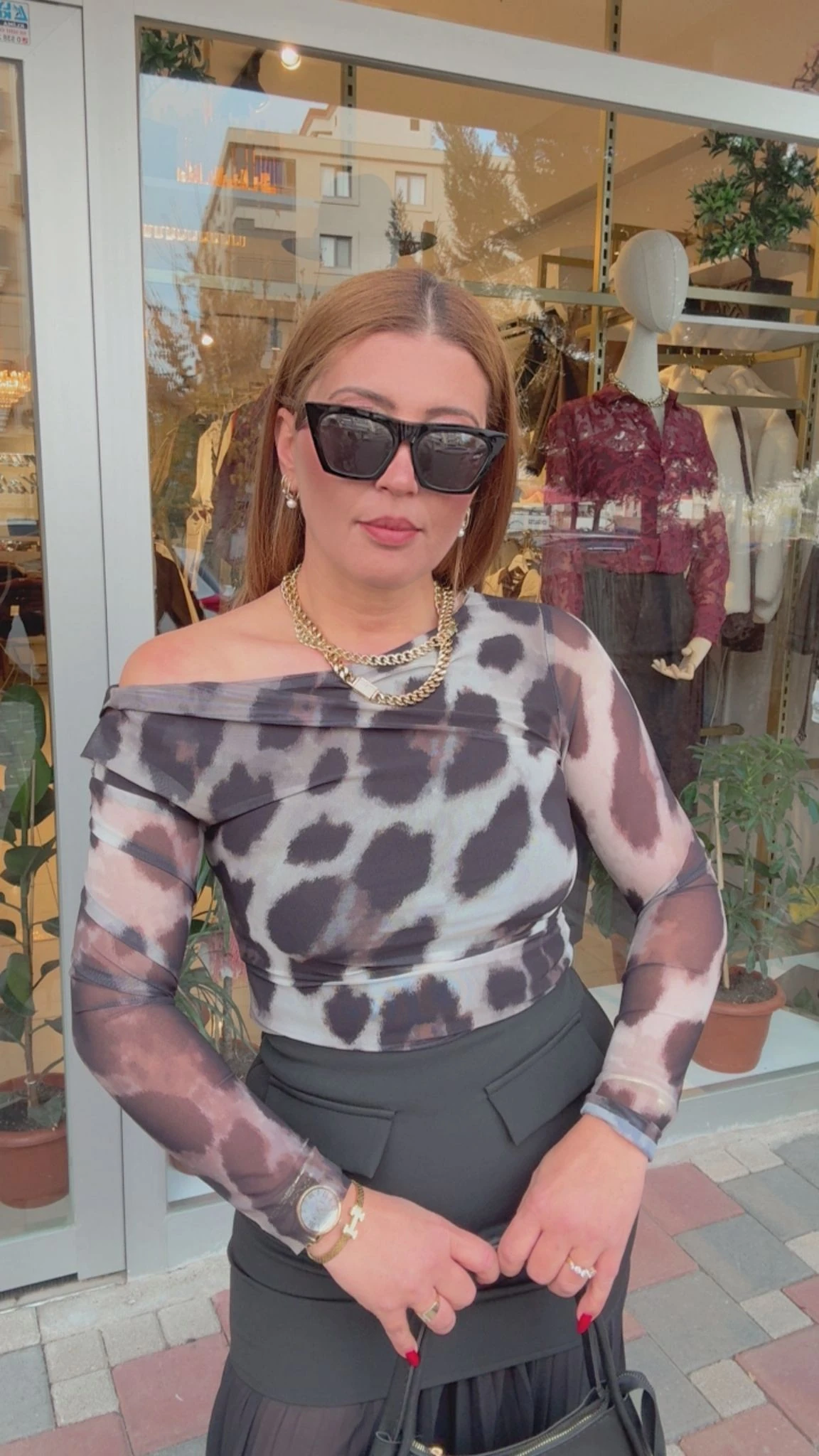 BATİK DESENLİ BLUZ