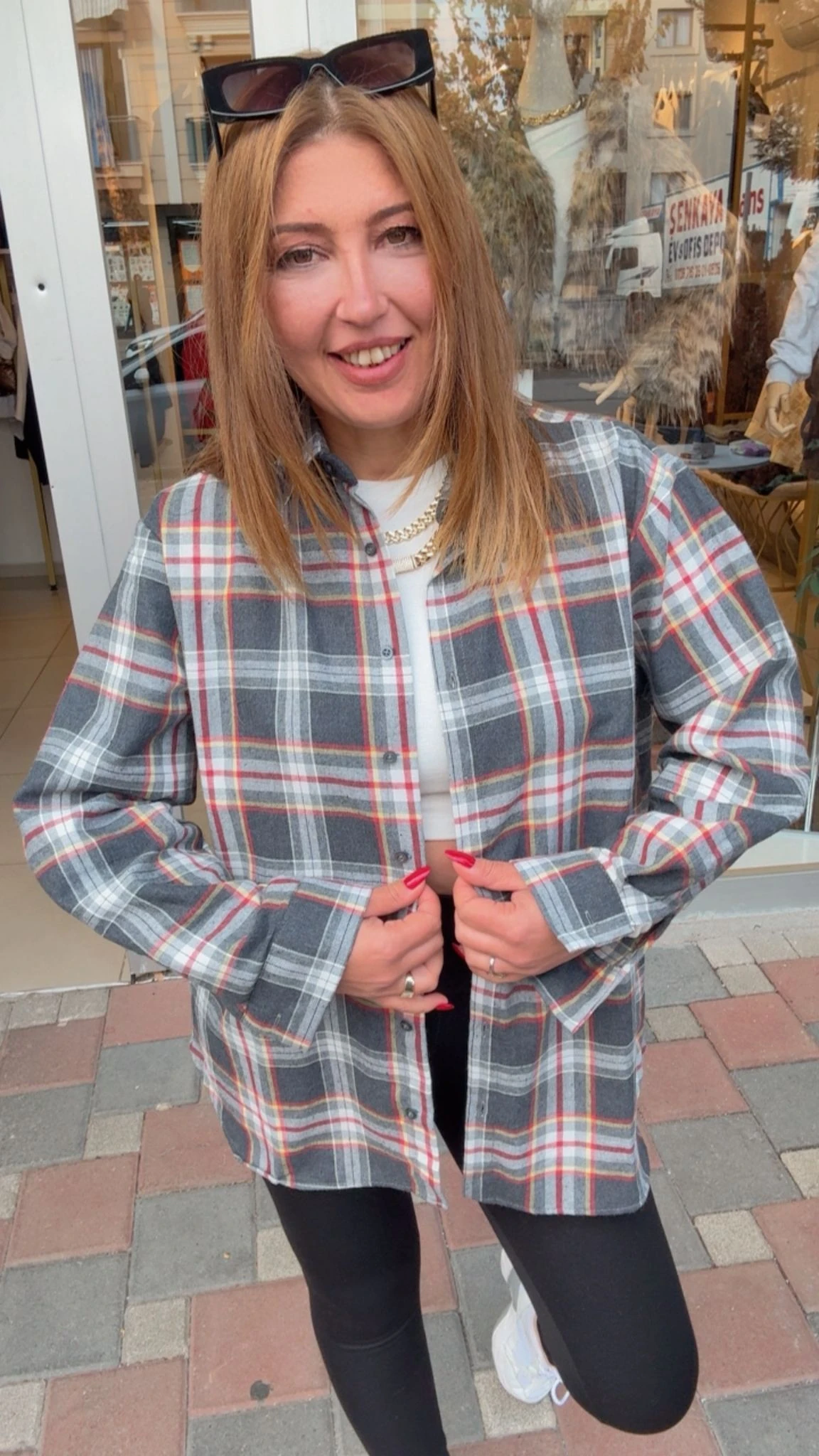 EKOSELİ GÖMLEK - Gri