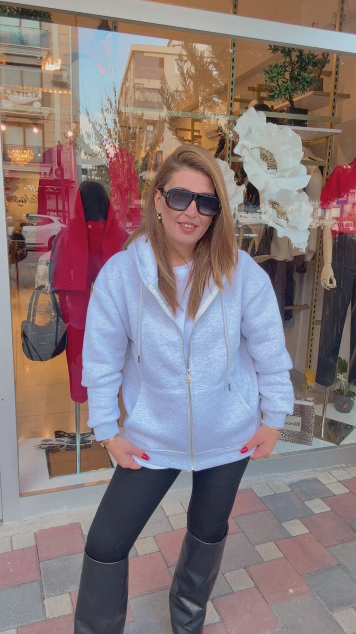 KANGURU CEPLİ KAPÜŞONLU CEKET