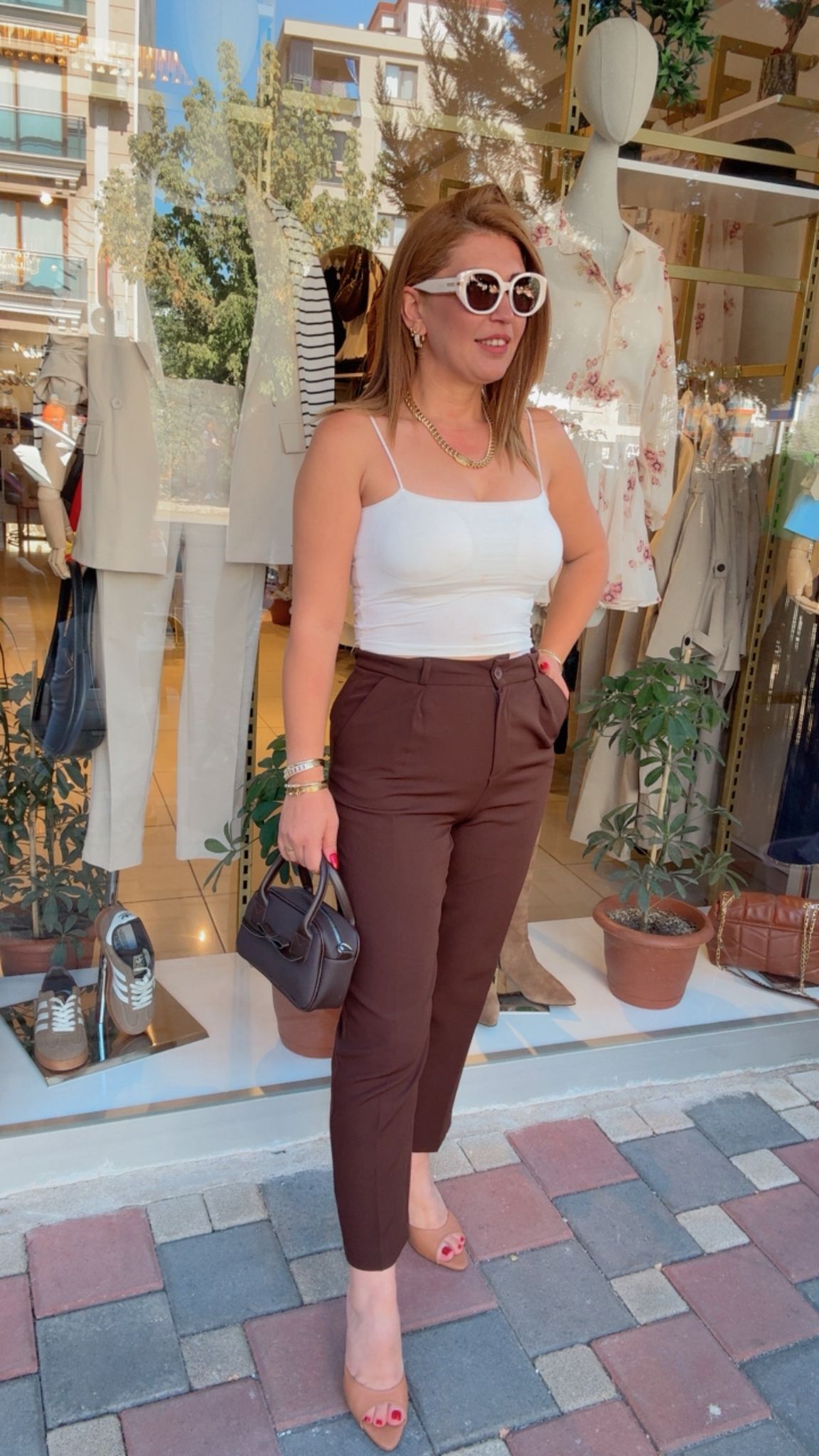 Yırtmaçlı Klasik Pantolon