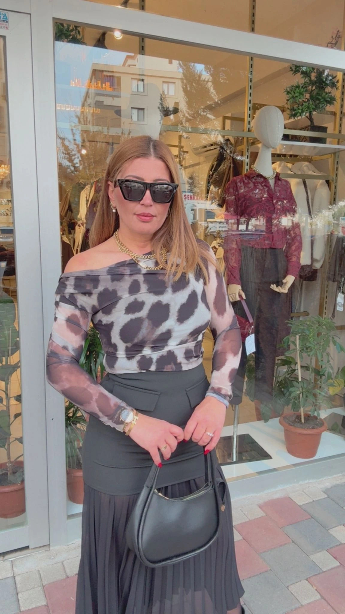 BATİK DESENLİ BLUZ