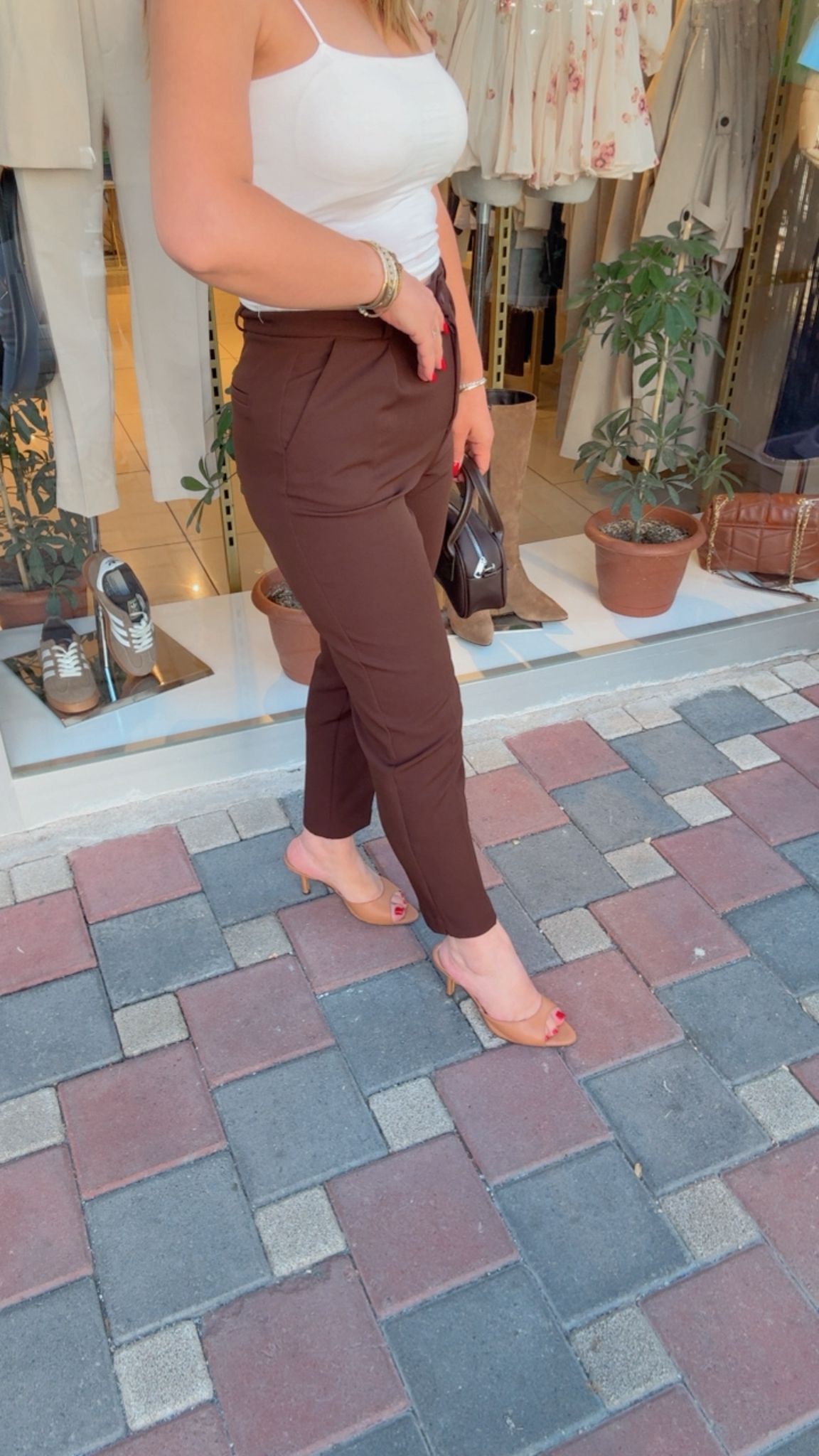 Yırtmaçlı Klasik Pantolon