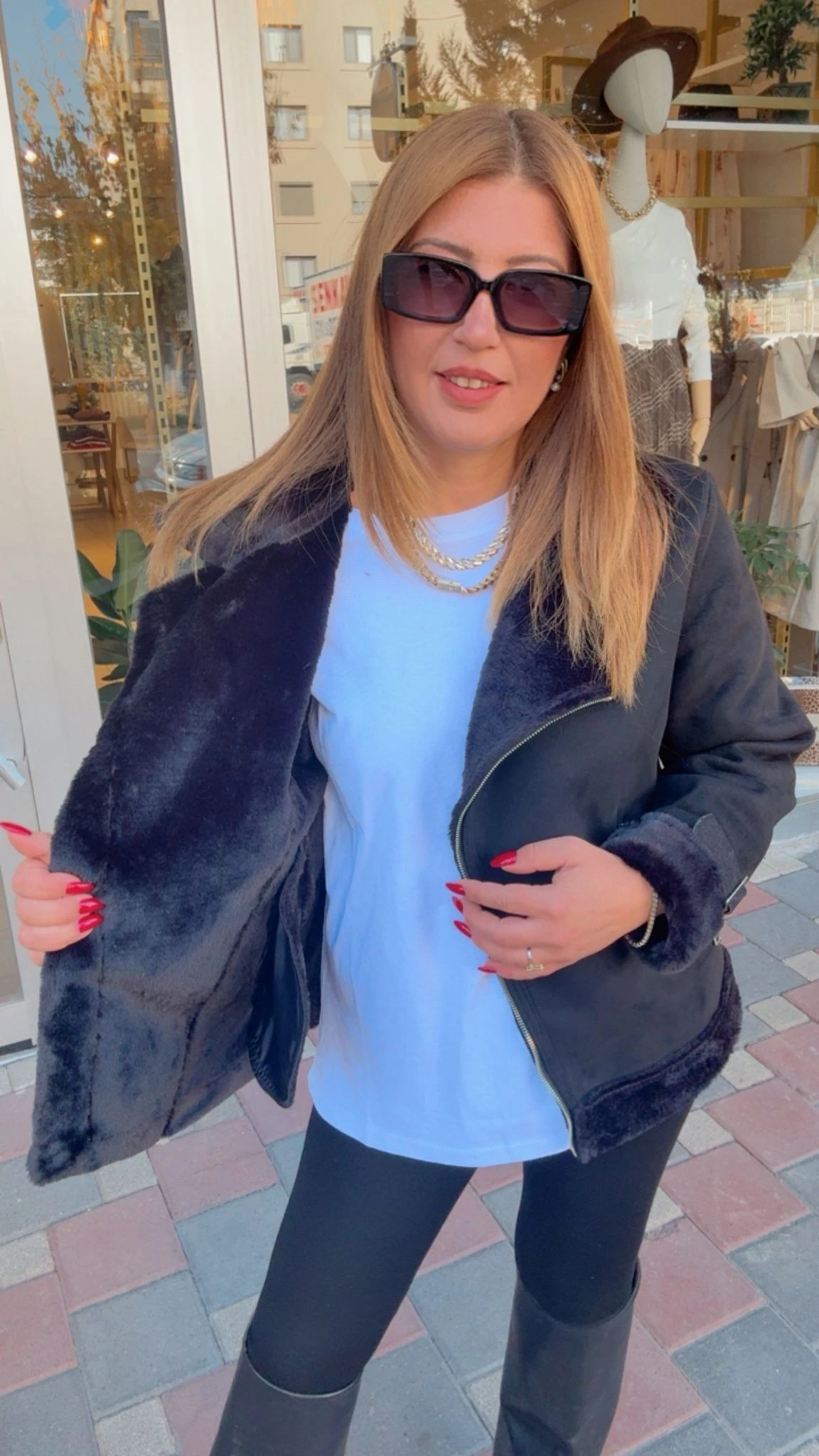 İçi Kürklü Süet Ceket