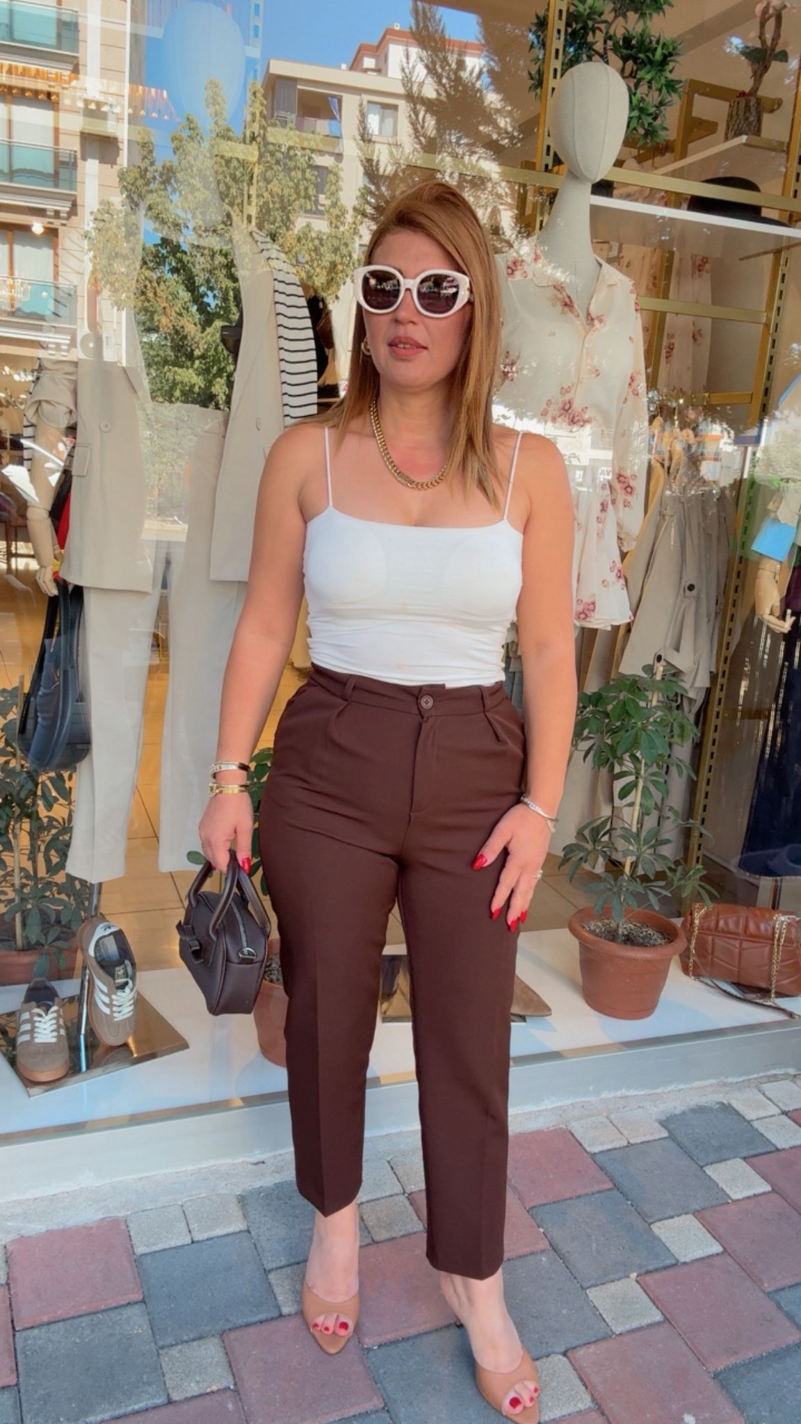 Yırtmaçlı Klasik Pantolon