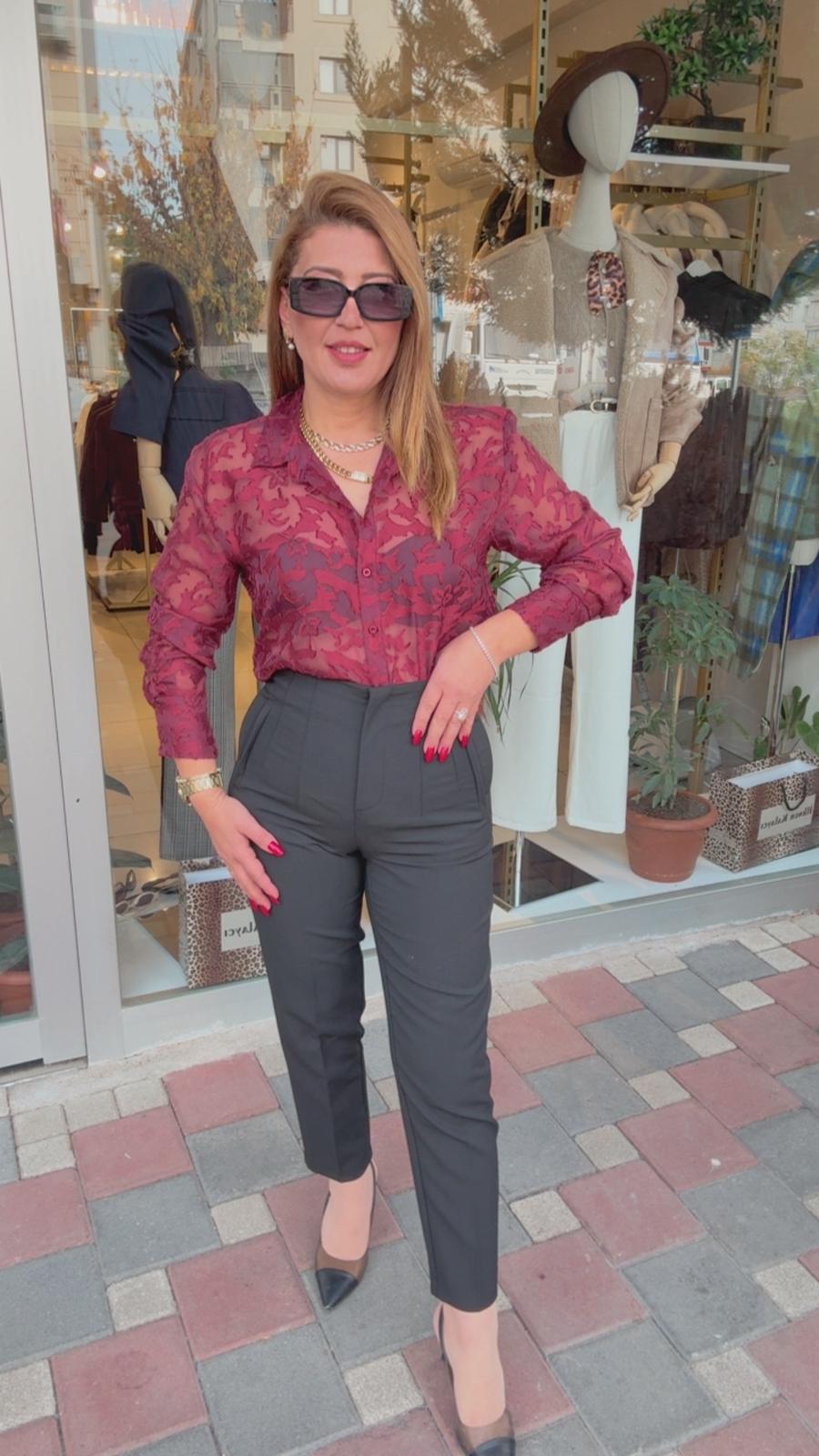 Flatolu Pensli Pantolon