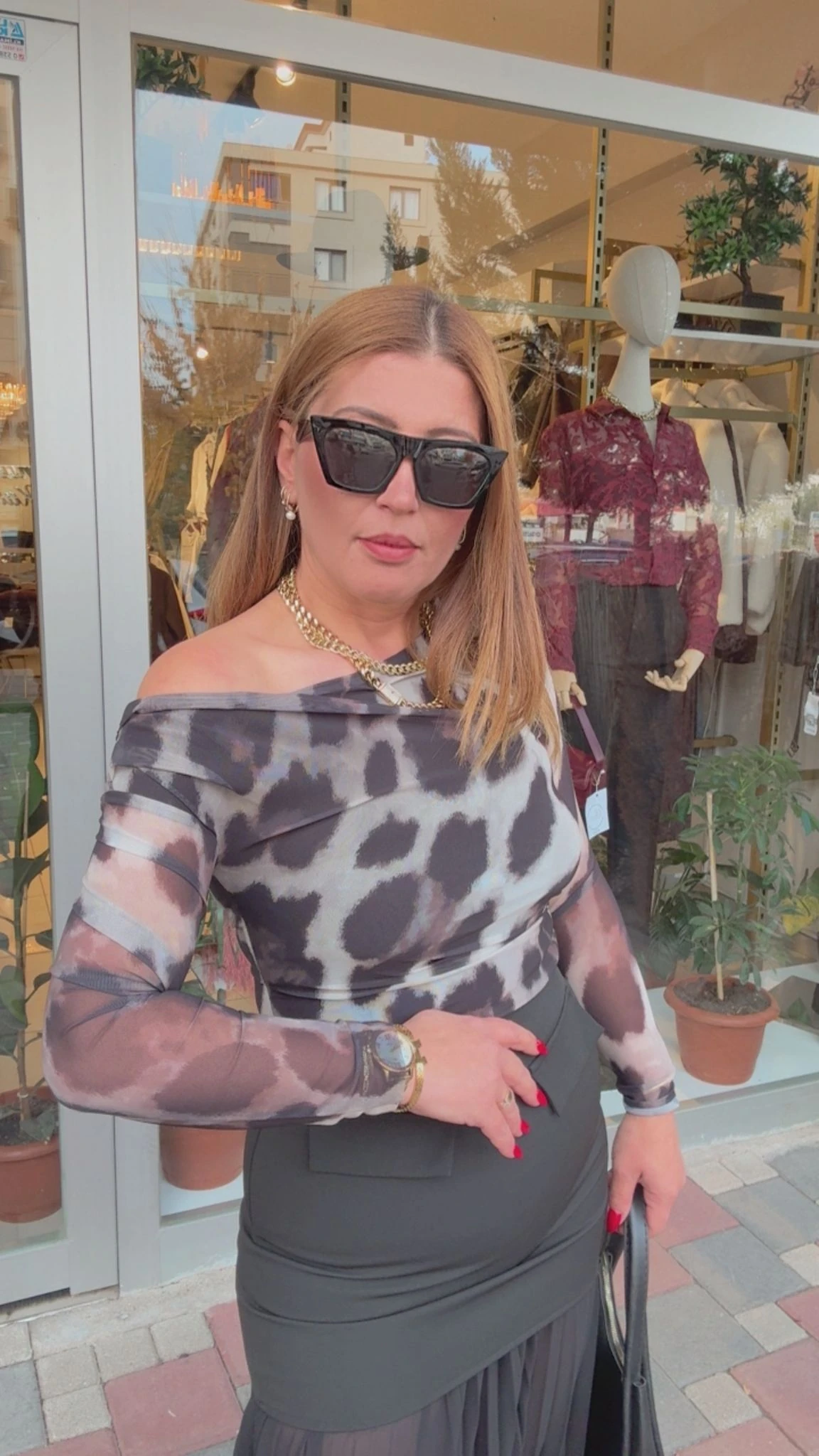 BATİK DESENLİ BLUZ