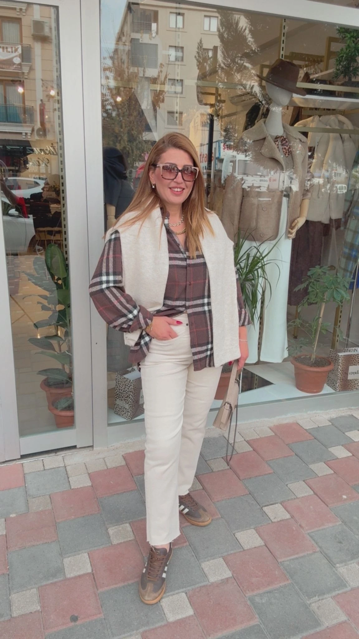 Ekoseli Oduncu Gömlek - Kahve