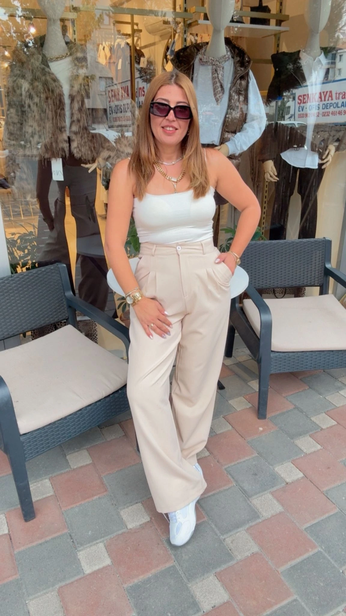 Palazzo Pantolon - Taş Rengi