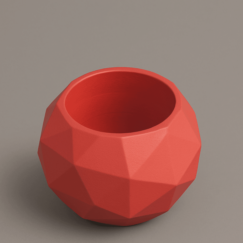 02 Sukulent Geometrik Beton Saksı Siyah ( 9 Adet)