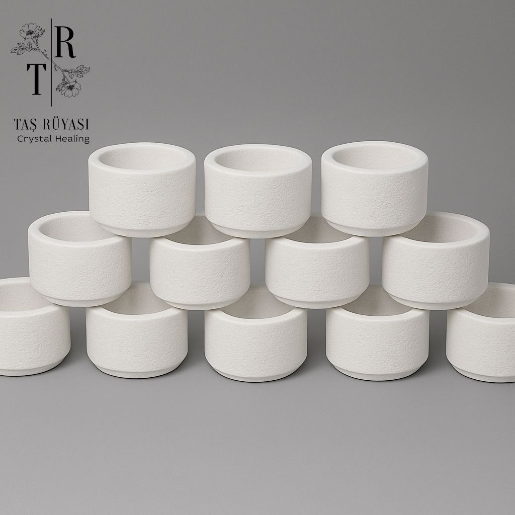 Yuvarlak Tealight Mumluk 10 Adet  (Mumsuz)
