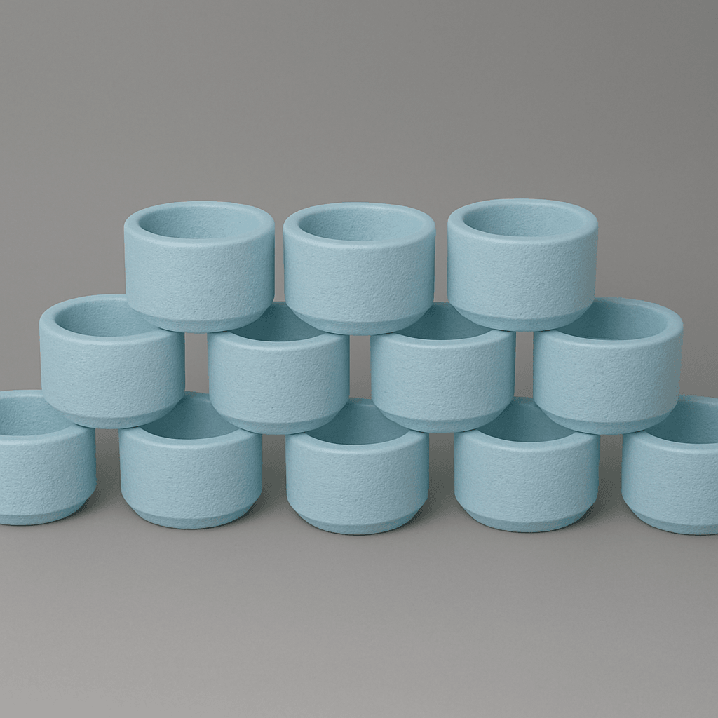 Yuvarlak Tealight Mumluk 10 Adet  (Mumsuz)