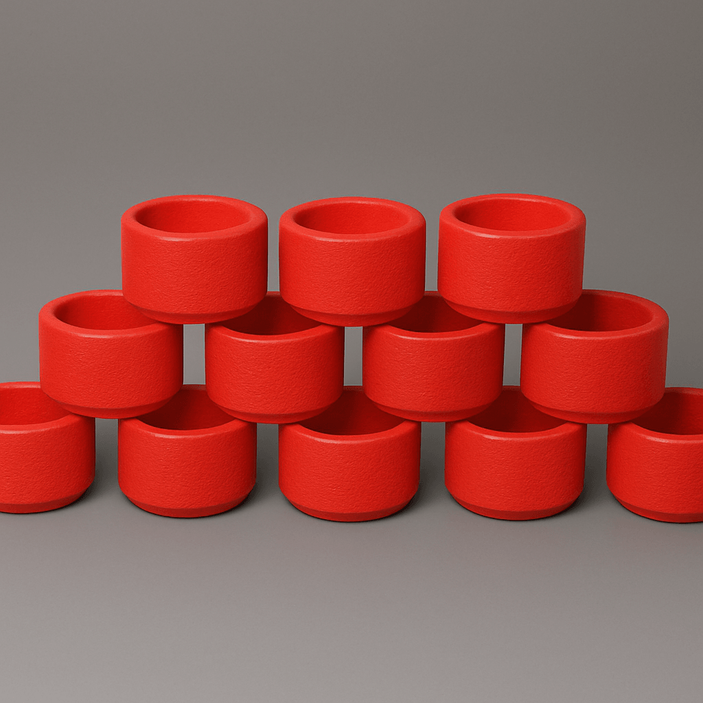 Yuvarlak Tealight Mumluk 10 Adet  (Mumsuz)
