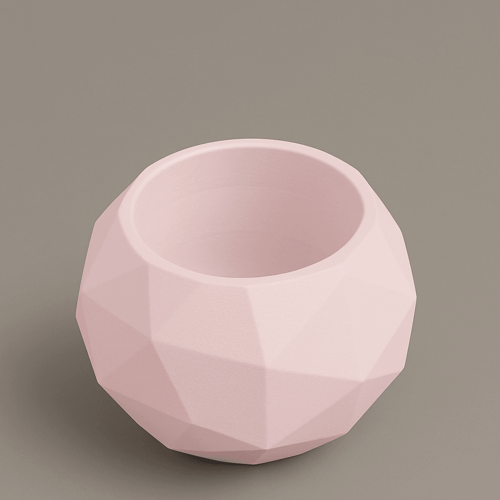 02 Sukulent Geometrik Beton Saksı Siyah ( 9 Adet)