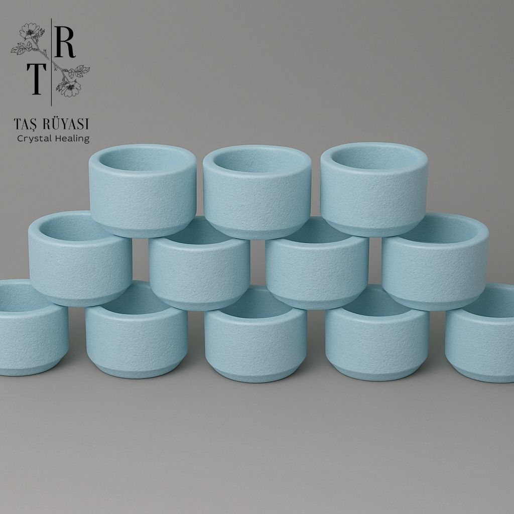 Yuvarlak Tealight Mumluk 10 Adet  (Mumsuz)