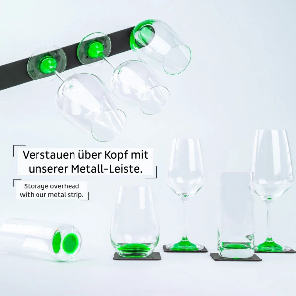 Manyetik Kristal Cam Longdrink Slim Nightglow Yeşi̇l